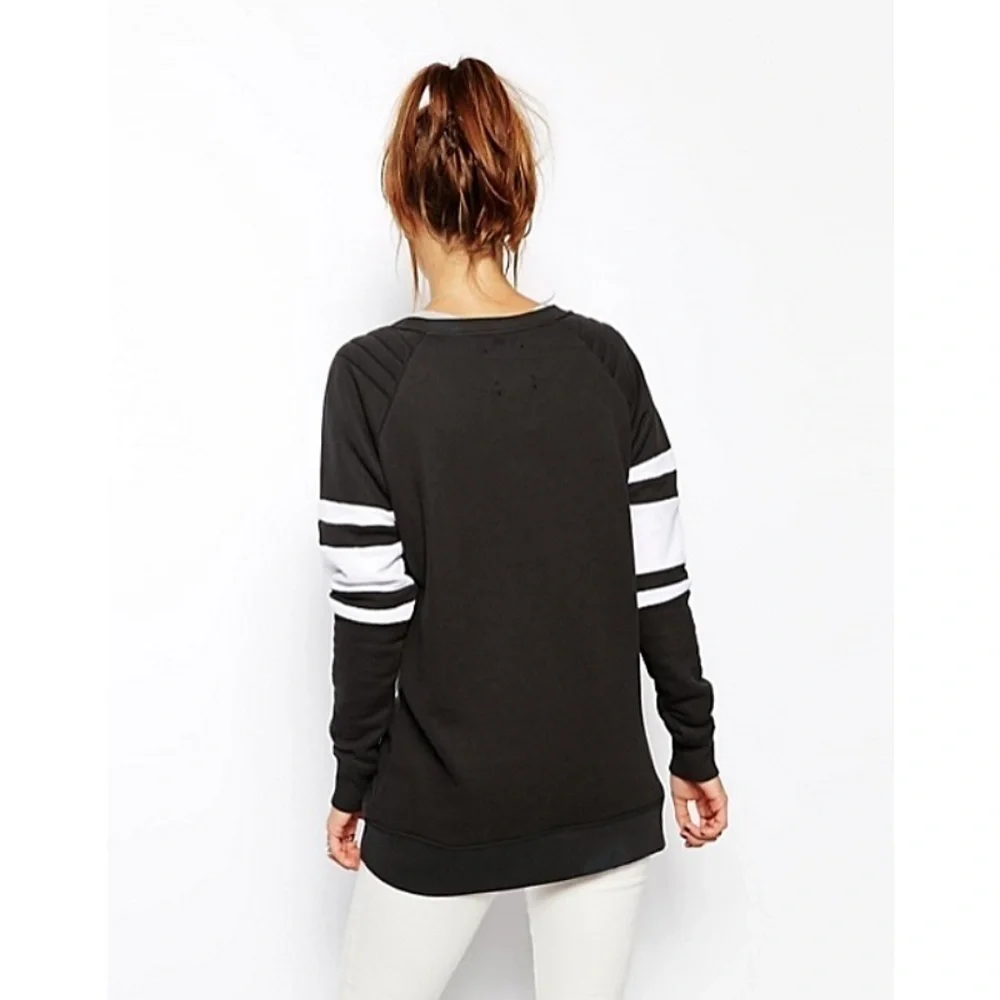 Zoe Karssen Belle Heir Graphic Sweater Black XS MINT